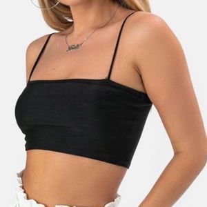 NWT Adika black cropped tank top